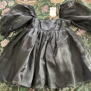 BNWT Selkie Black Puff Mini Dress